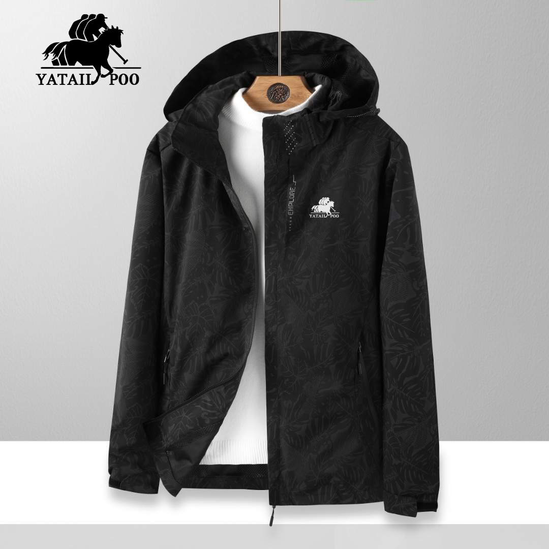 保罗【新款上新】男士冲锋外套大码户外登山运动旅行透气帽子可拆卸