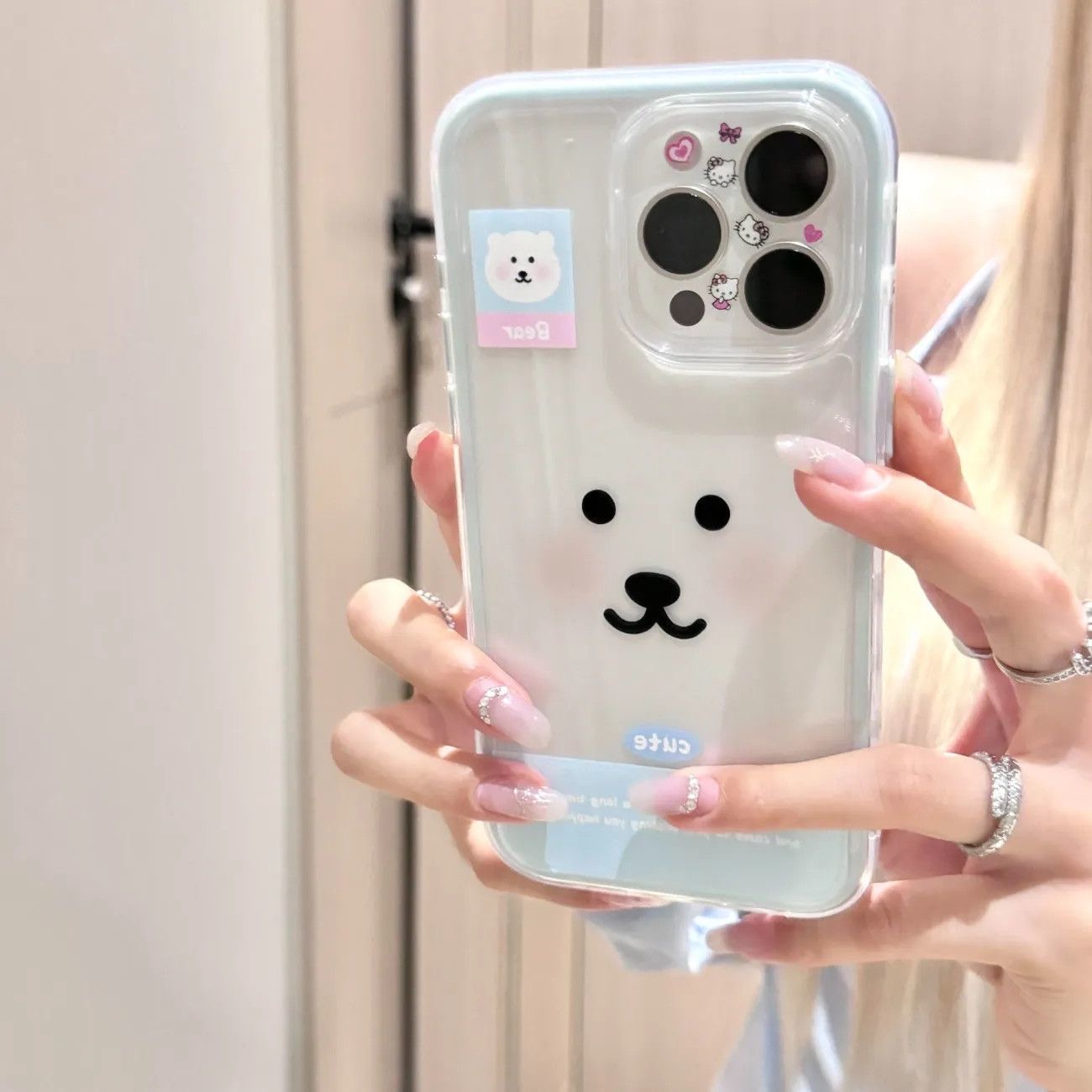 自嘲熊表情适用苹果17Promax新款15手机壳16Pro可爱13女12保护套