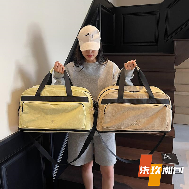 柒玖大容量短途轻便旅行包新款手提行李袋休闲百搭单肩旅游包