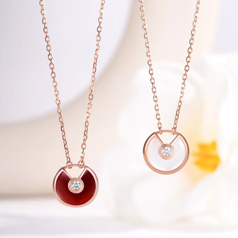 浙饰界 坠链均925银 项链女轻奢小众高级吊坠时尚设计感锁骨链