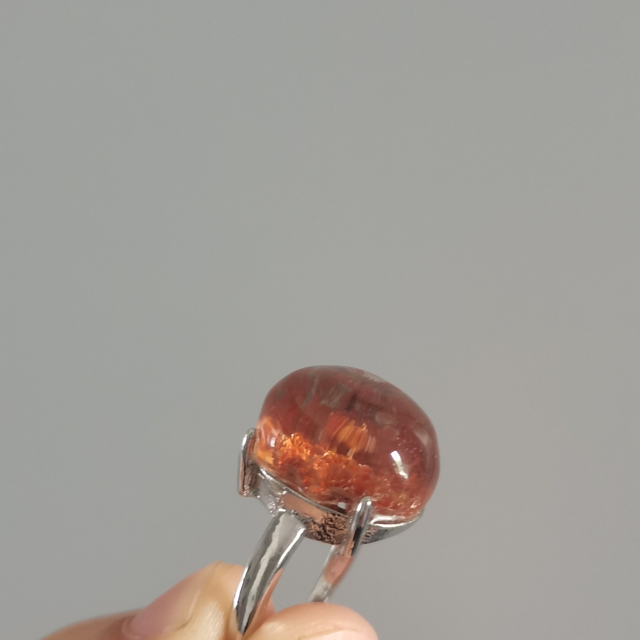 天然红幽灵水晶意境款森系时尚小众设计款