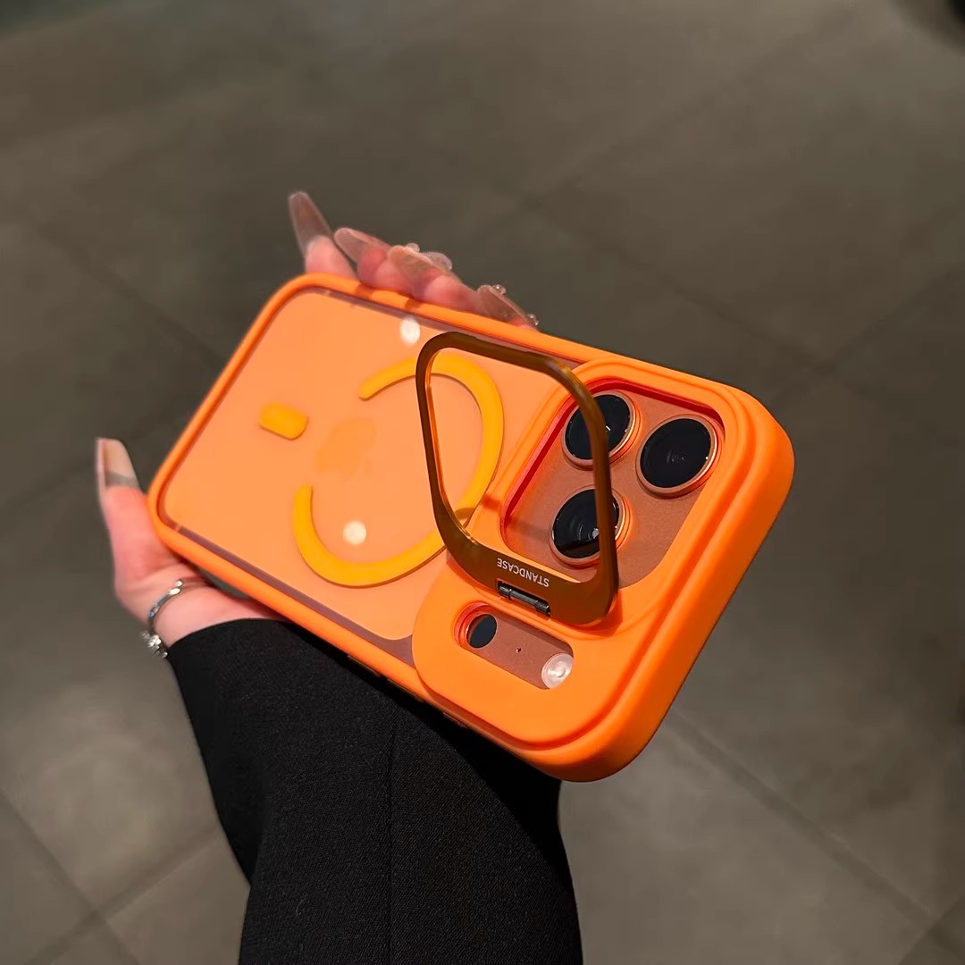 镜头支架磁吸壳适用苹果17手机壳iPhone16/15透明14高级13防摔12