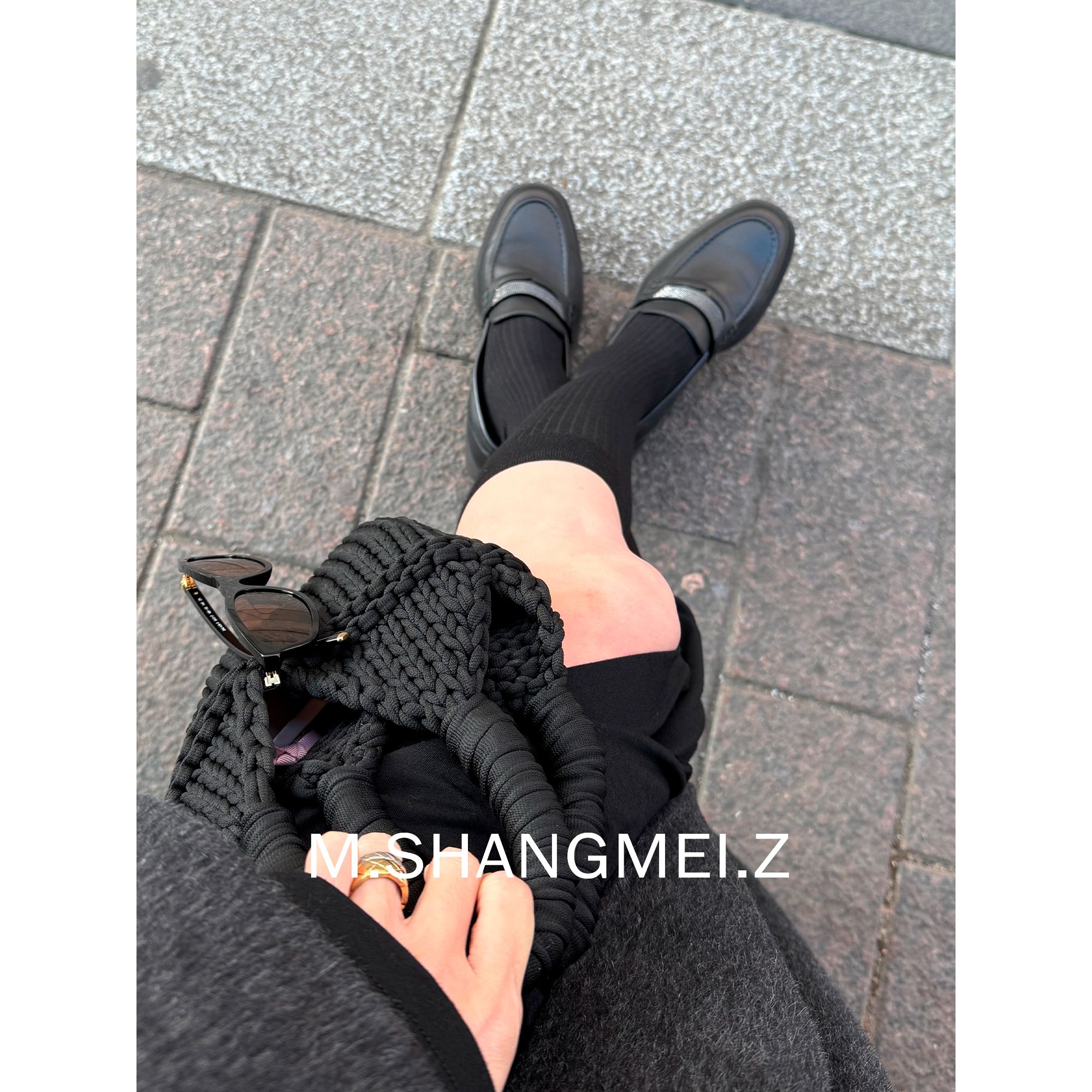 M.SHANGMEI.Z/沐熙美大哥气质百搭真皮黑色舒适乐福鞋F10451