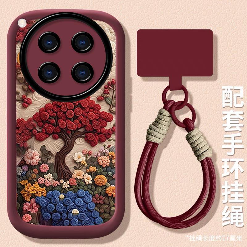适用OPPOFindX8s+手机壳花朵玫瑰FindX8ultra手机套软壳findx7pr