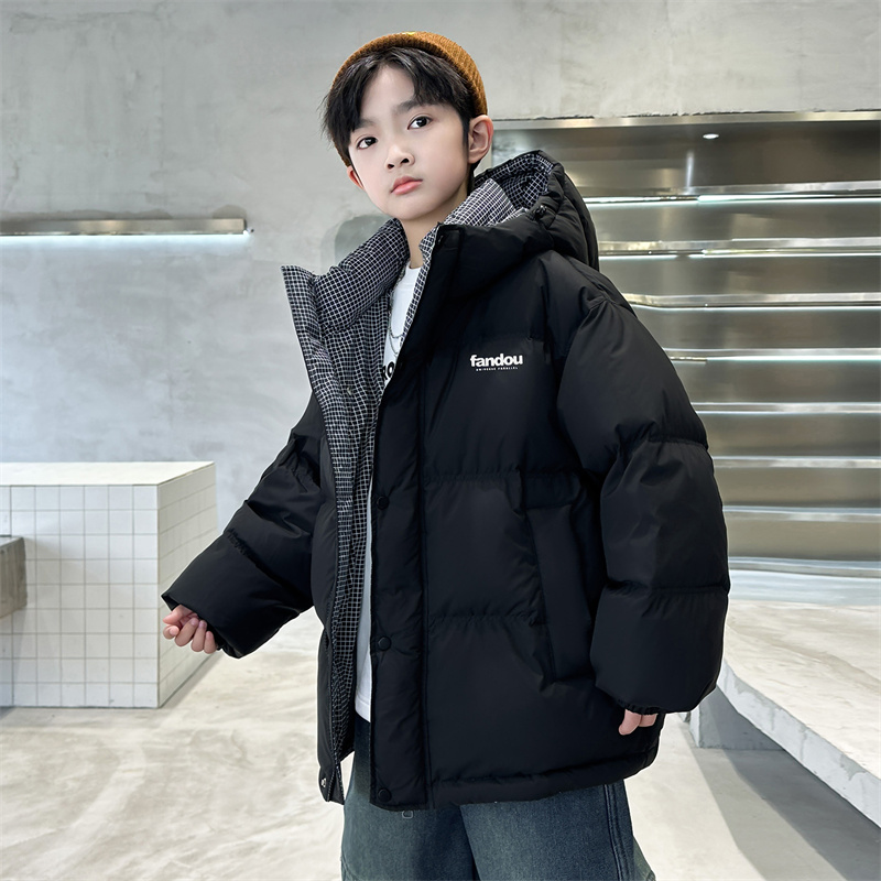 男童冬装羽绒棉服2025新款中大儿童冬季秋冬款棉袄加厚棉衣外套潮