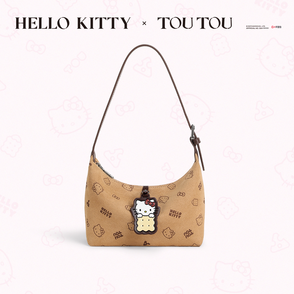 圣诞新年礼物TOUTOUhellokitty凯蒂猫焦糖饼干腋下包可爱斜挎包女