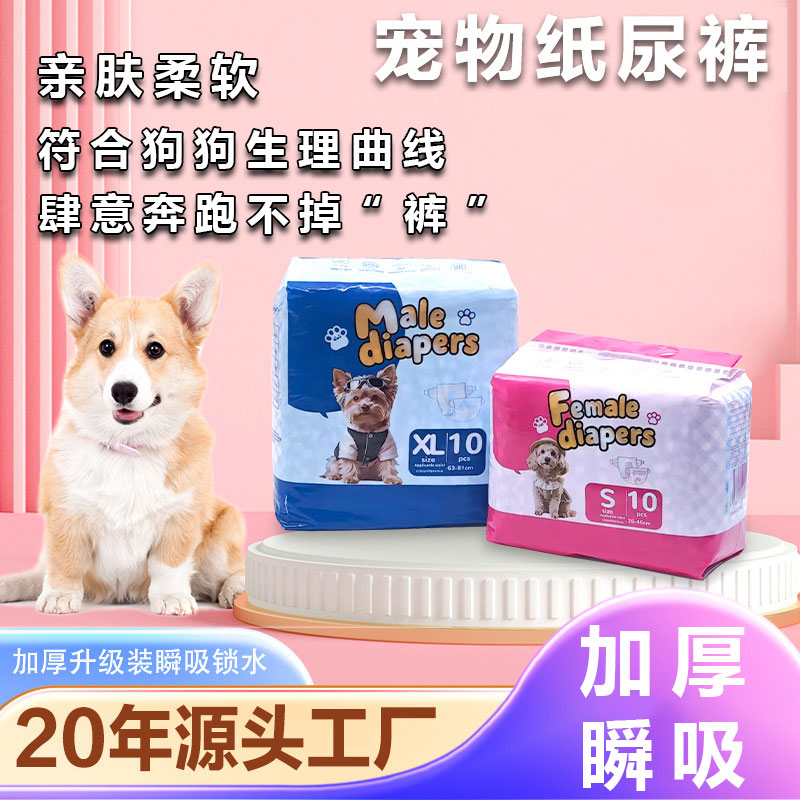 宠物狗狗纸尿裤吸水防渗漏无异味一次性公狗母狗生理裤专用款