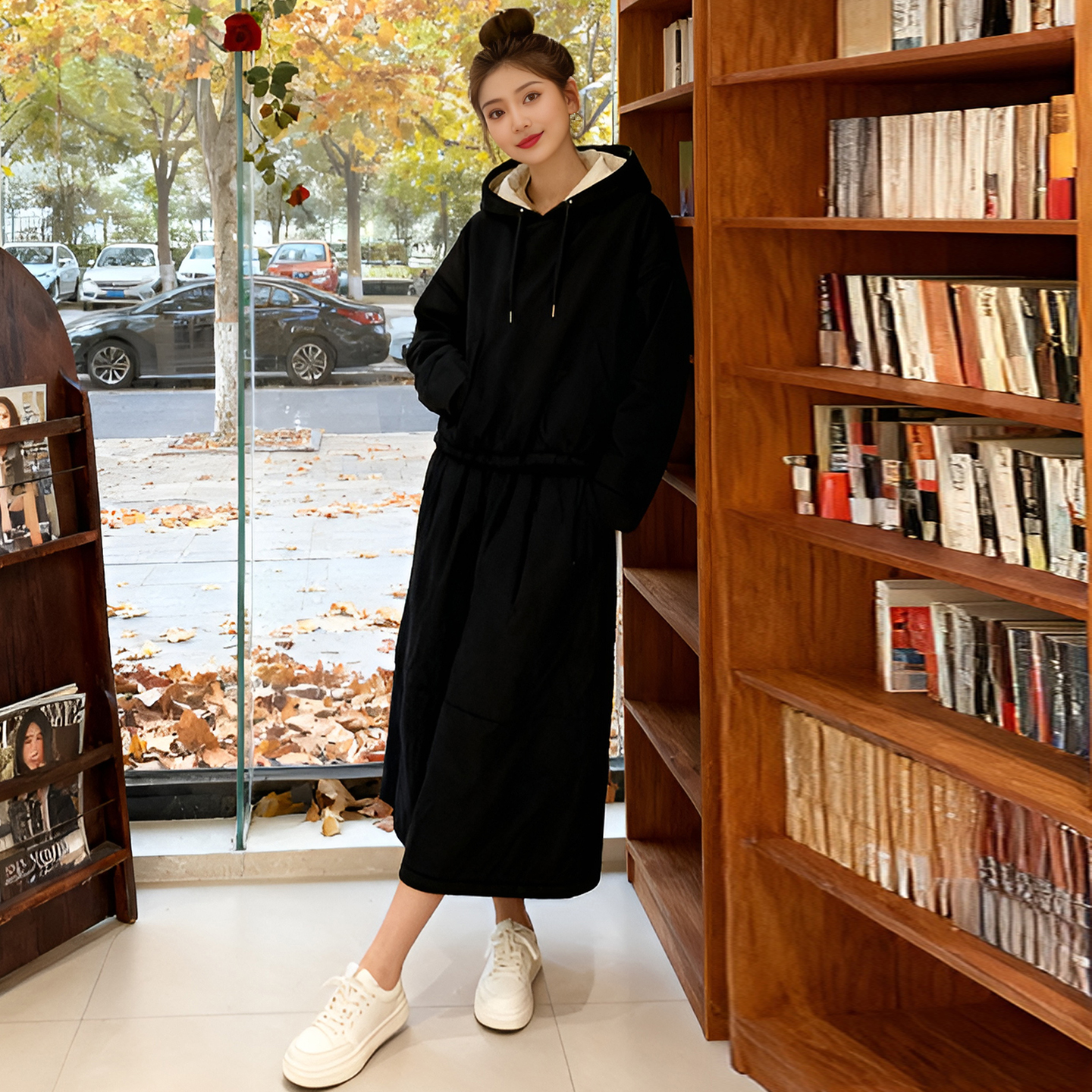 街头风高级感套装女棉衣外套减龄穿搭一整套新款炸街裙子两件套潮