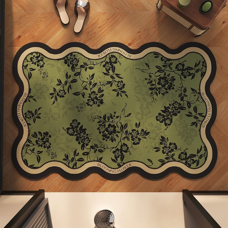 浴室吸水地垫硅藻泥洗手间防滑脚垫厕所卫生间速干防滑垫门口FFL