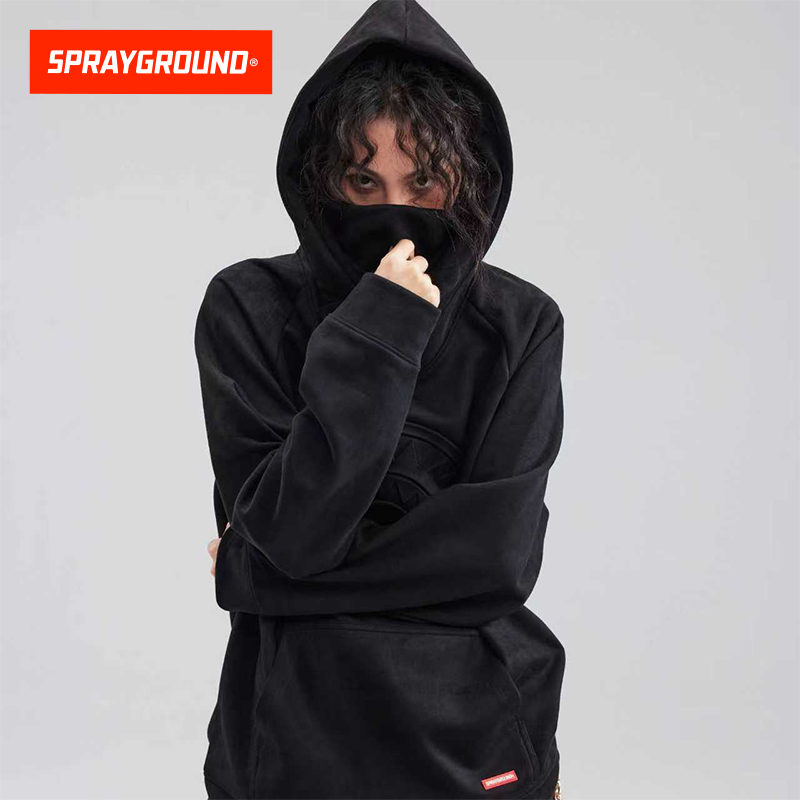 SPRAYGROUND鲨鱼嘴重磅高领巫师连帽潮流情侣卫衣穿搭SP WE133308