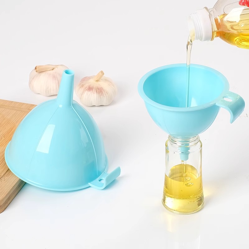 厨房塑料漏斗粗口大口径家用食品级漏油灌酒过滤打酒器分装滤斗器