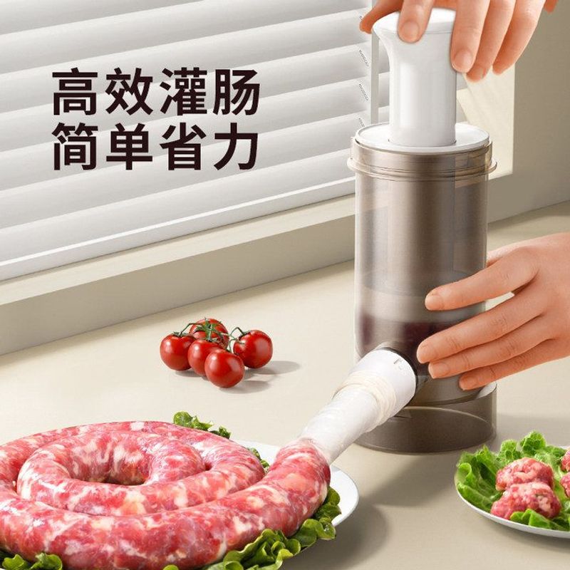 家用腊肉灌肠机食品级灌肠机按压式自制腊肠神器手动香肠灌肠工具