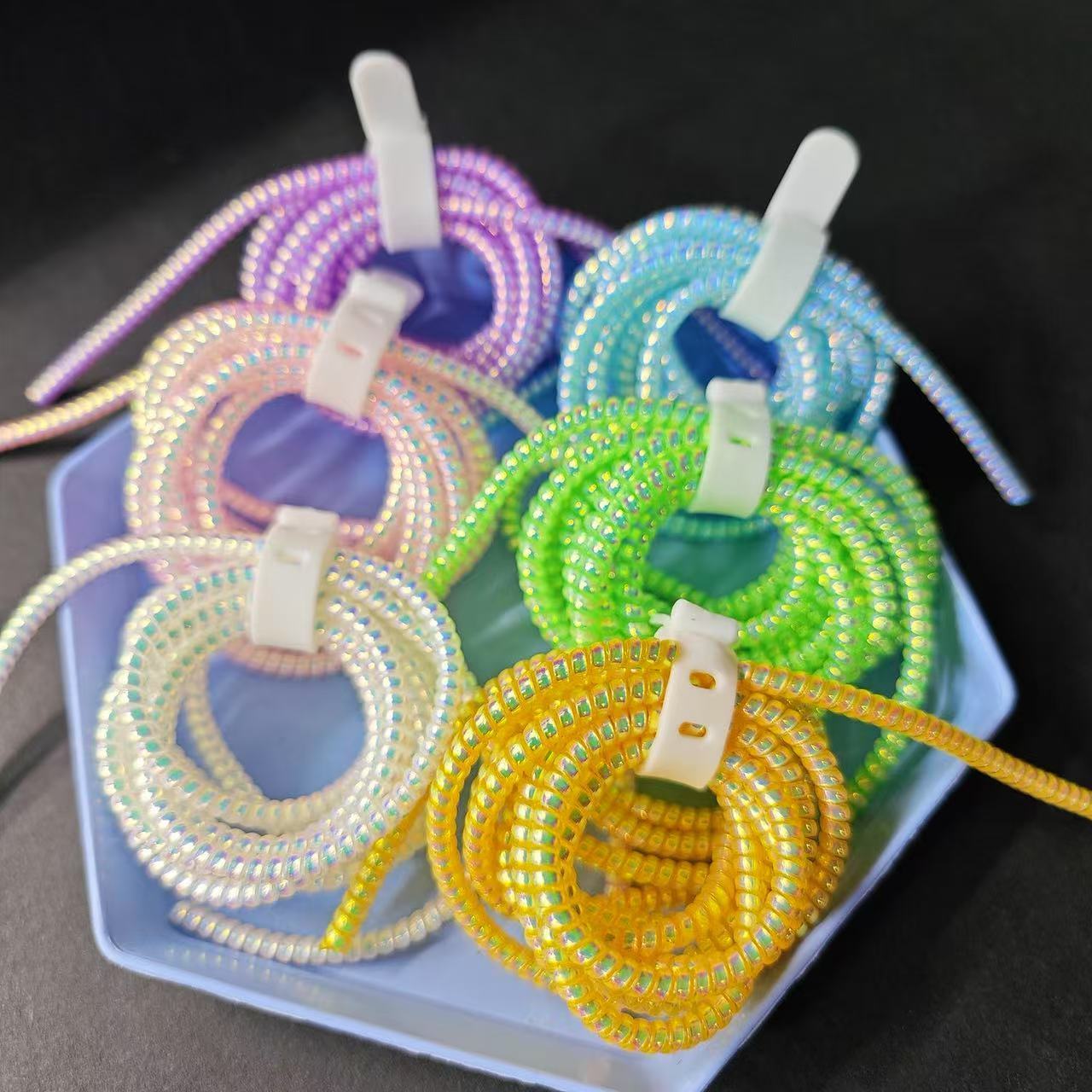 手机数据线缠绕保护绳防折断通用充电线保护套