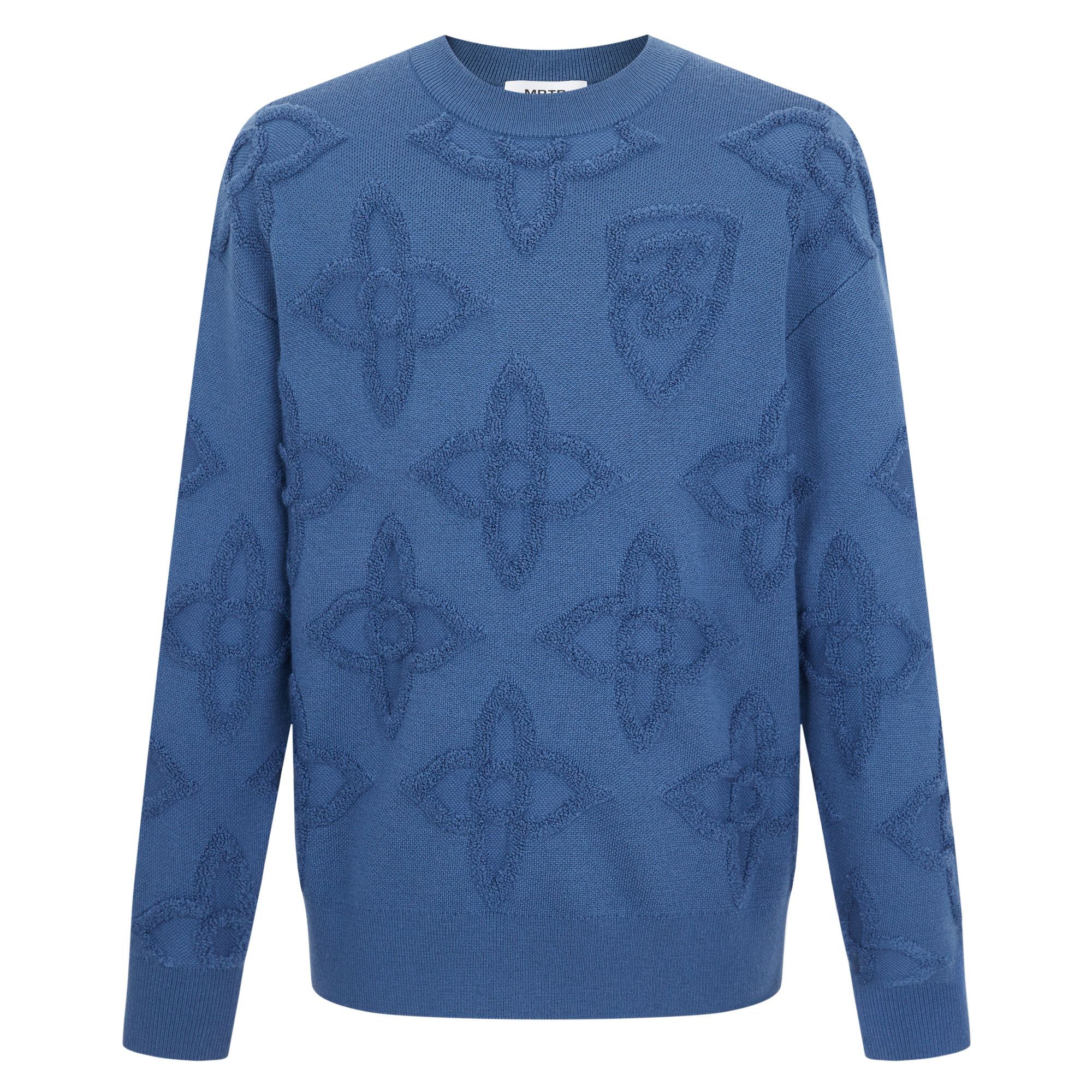 MRTB25秋季新品羊毛针织衫长袖套头衫老钱风保暖运动休闲风男