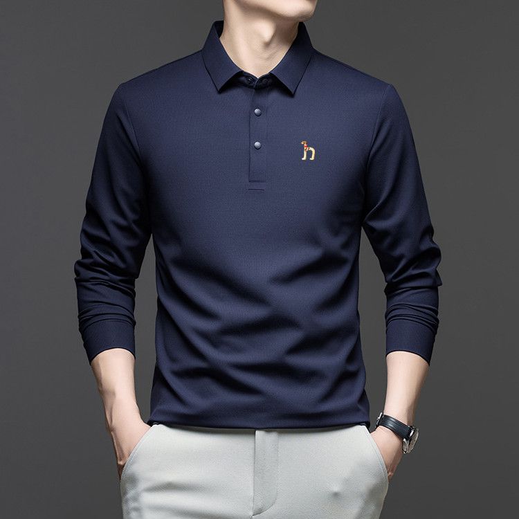 奥莱撤柜 专柜正品】秋冬季长袖休闲Polo衫男士翻领POLO衫加厚保暖