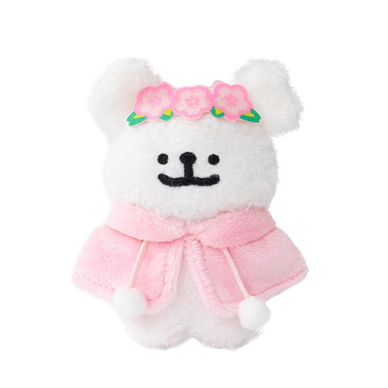 【X11】线条小狗毛绒挂件 樱花款/耷耳朵款/圣诞树款/热干面款挂饰