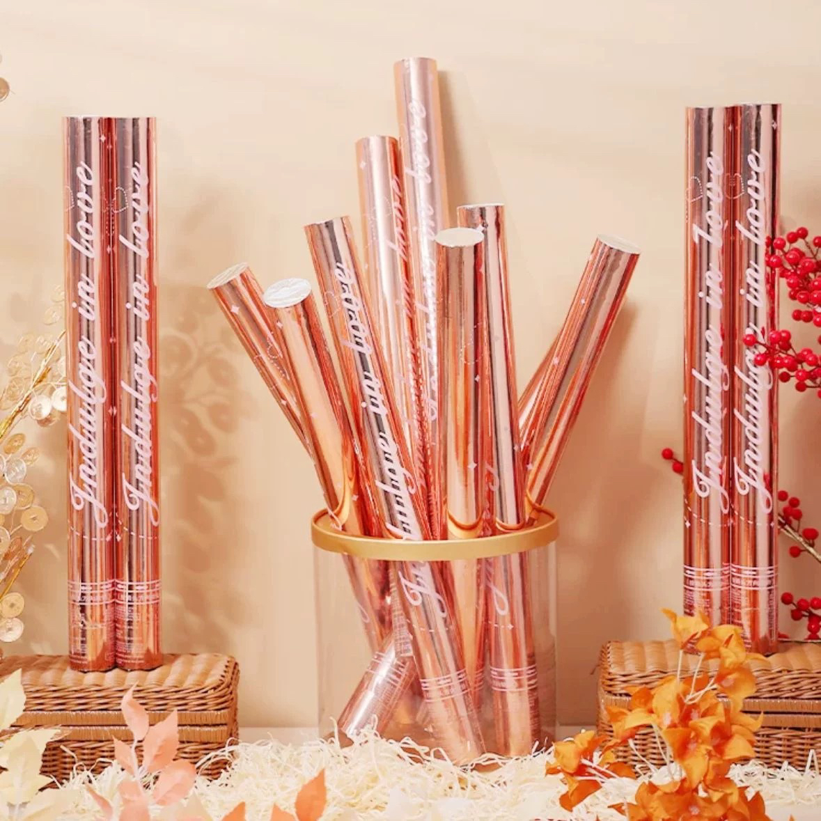 星河璀璨礼花筒花瓣雨手持礼花筒结婚开业乔迁专用礼炮婚庆用品