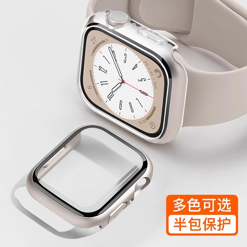 【iwatch表壳】适苹果S11手表保护壳壳膜一体Applewatch5678910代se