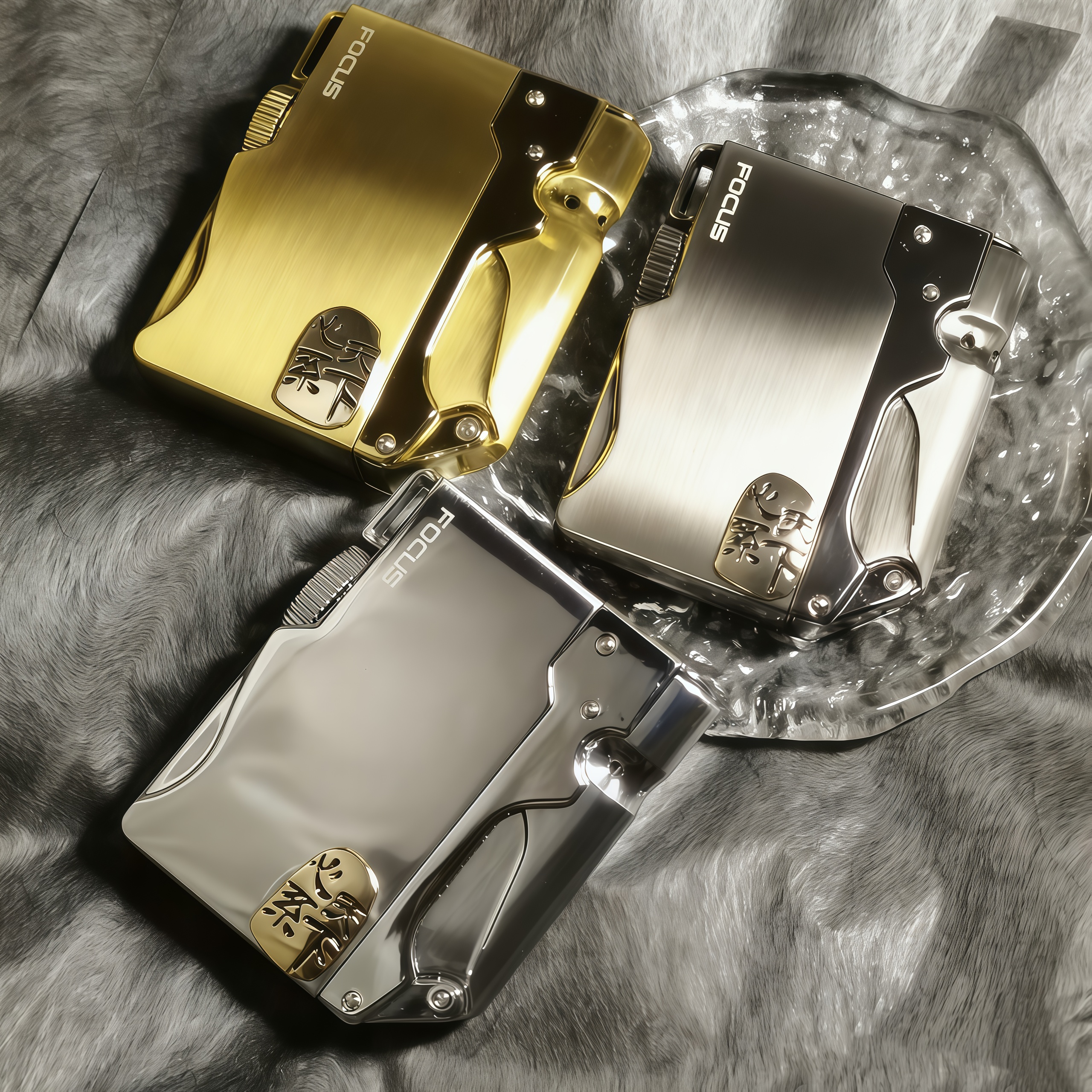 ins手作原创心系天下手工定制防风直冲充气打火机轻奢个性送男友