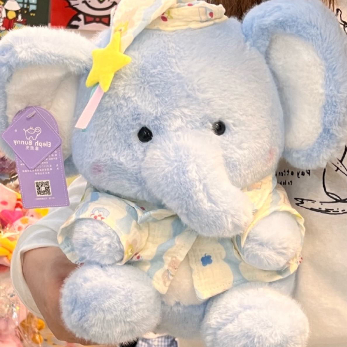 小象毛绒玩具可爱公仔抱枕儿童安抚可爱布娃娃生日礼物圣诞节礼物