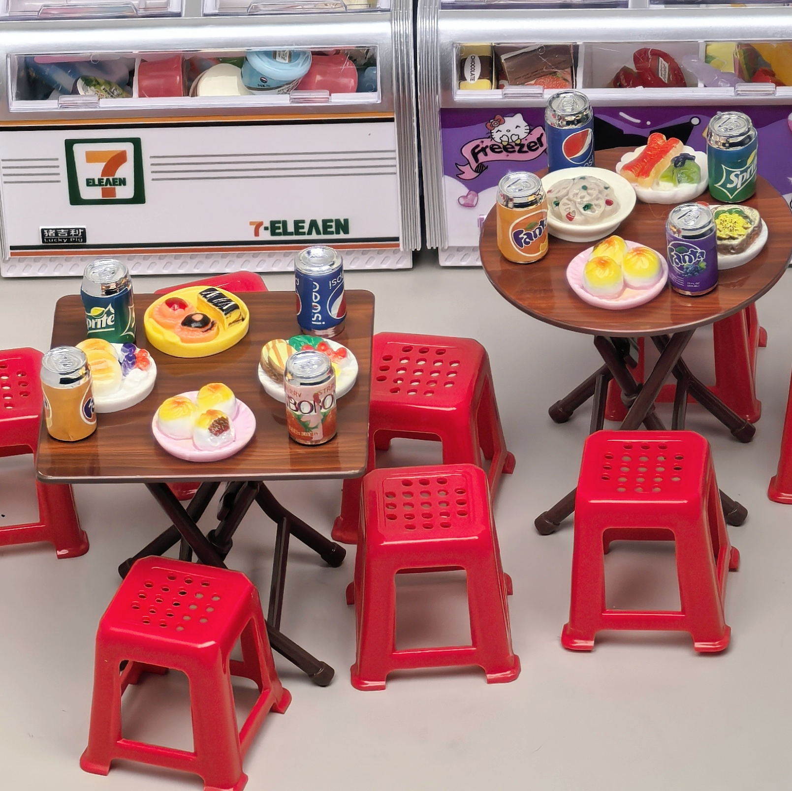 【新品热卖】迷你微缩桌椅玩具套装DIY模型娃娃屋家具装饰摆件