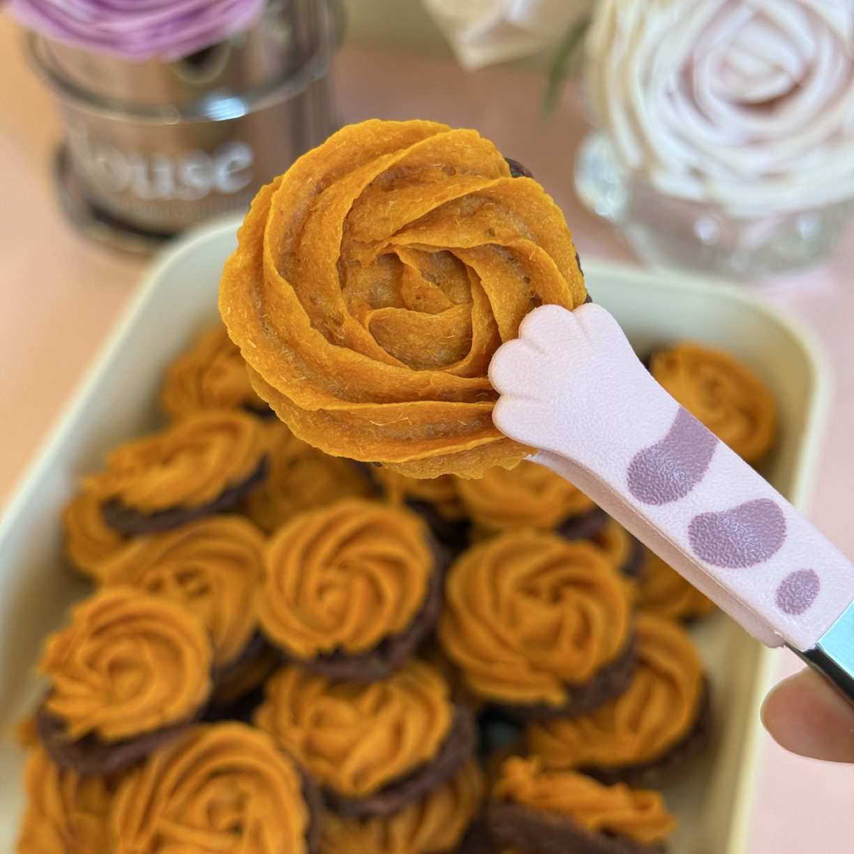 手工宠物零食红薯鸭肉塔蔬菜营养磨牙奖励训练零食小型狗狗狗零食