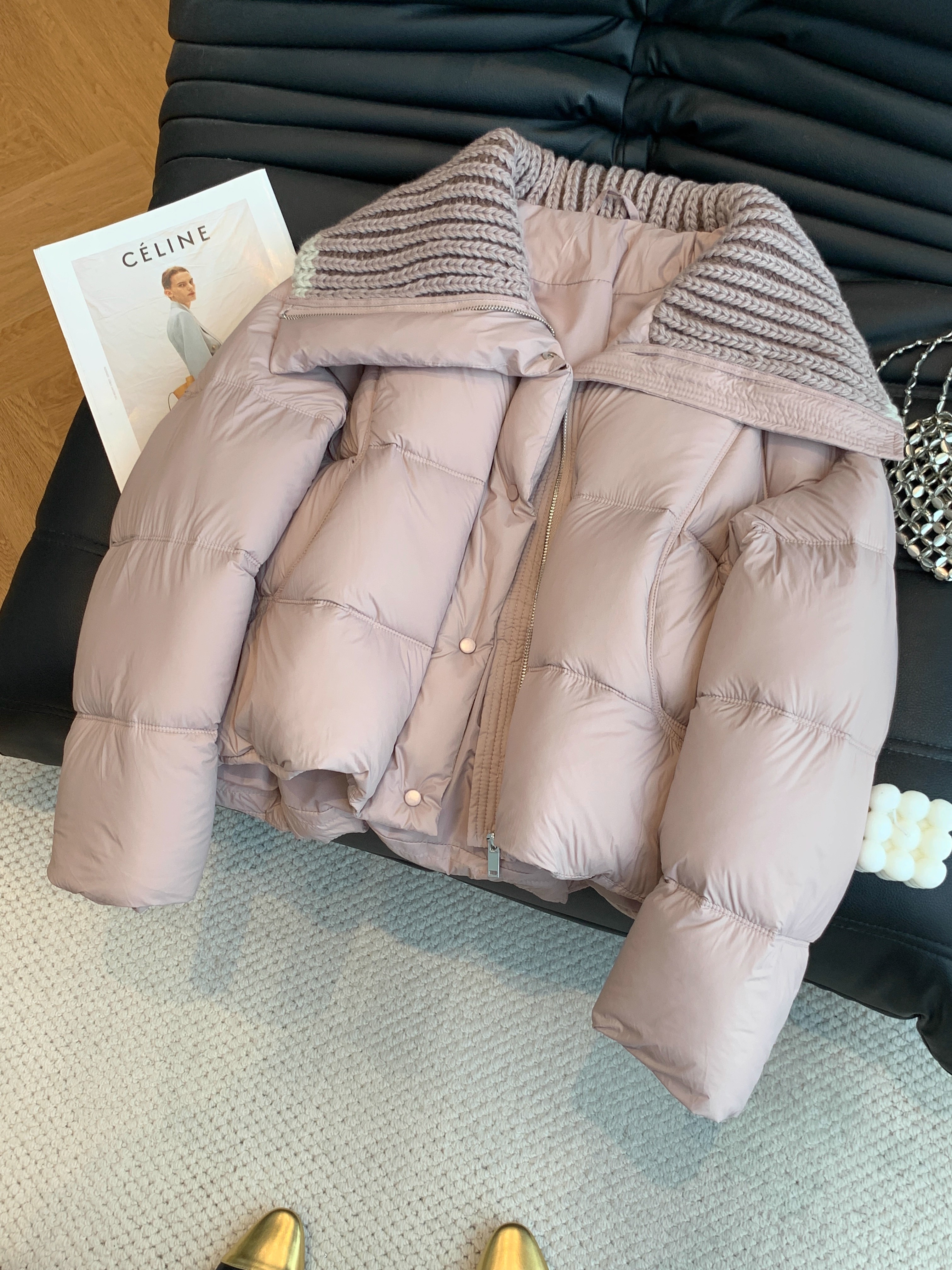 2025新款女装棉服短款高腰大翻领时尚高品质加厚保暖潮流百搭外套