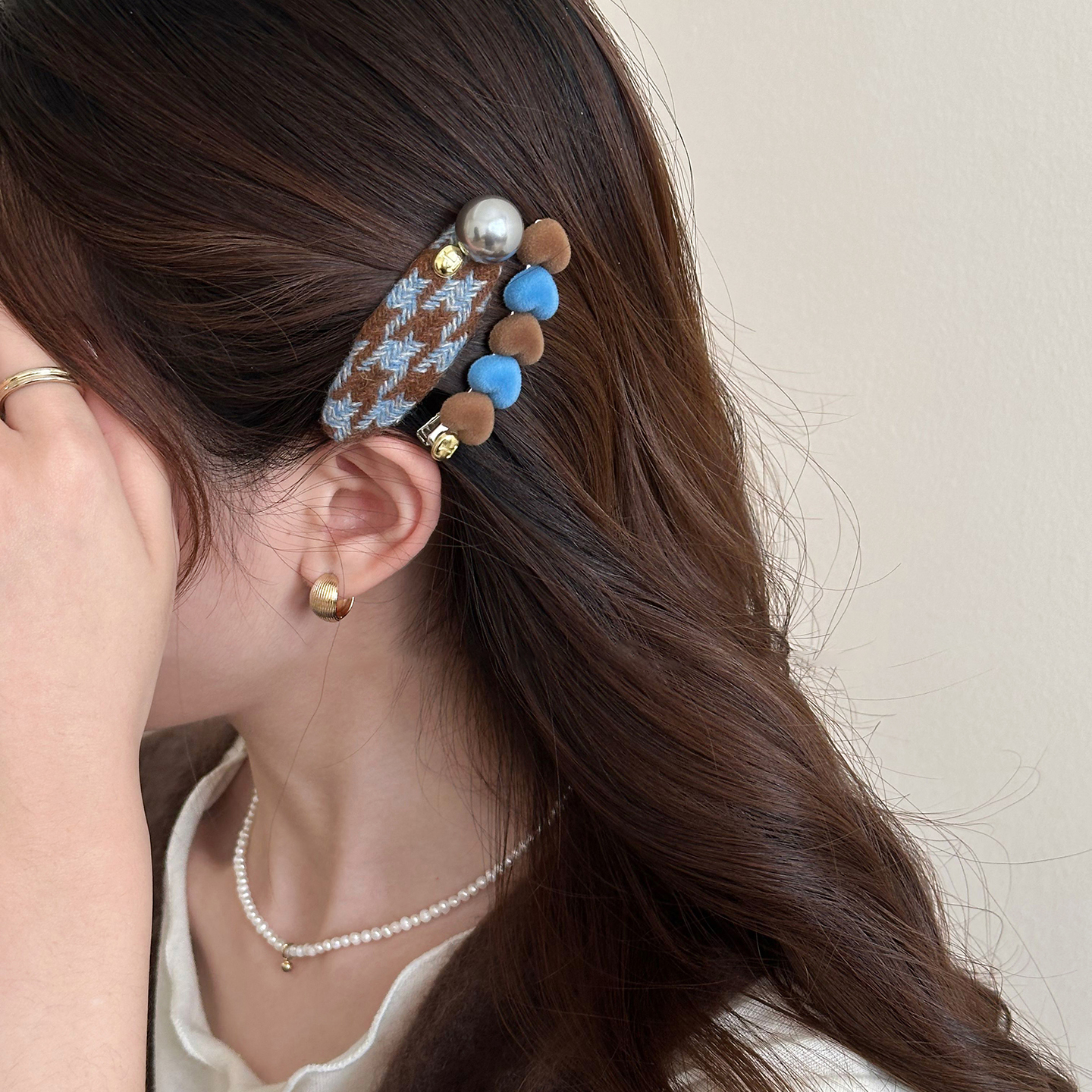 高级感发夹女爱心撞色气质侧边夹前额一字发卡碎发刘海夹新款头饰