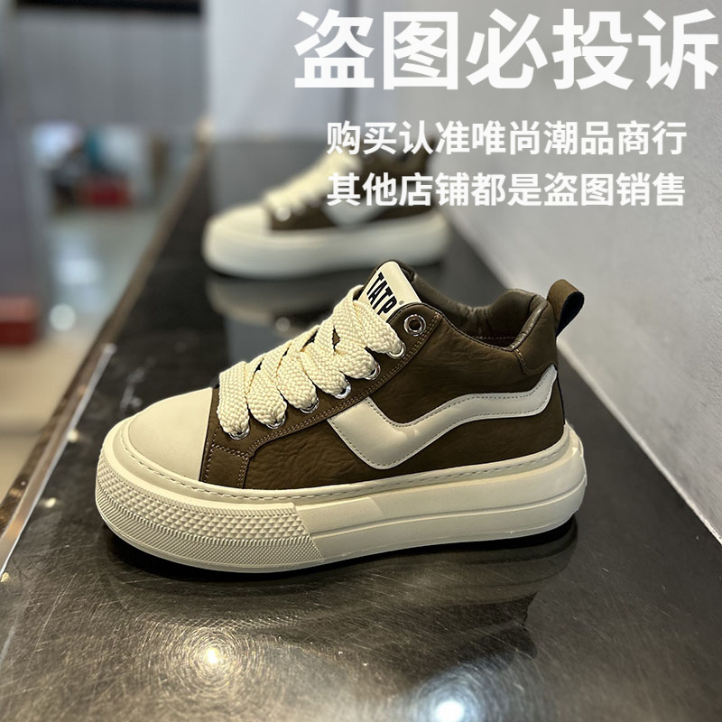 潮流潮鞋系带素面板鞋高帮保暖透气冬季休闲板鞋舒适软底运动鞋