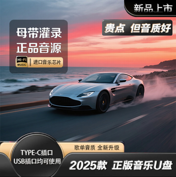 【2025尊贵版】车载音乐U盘金属小巧柏林之声高品质无损音质环绕