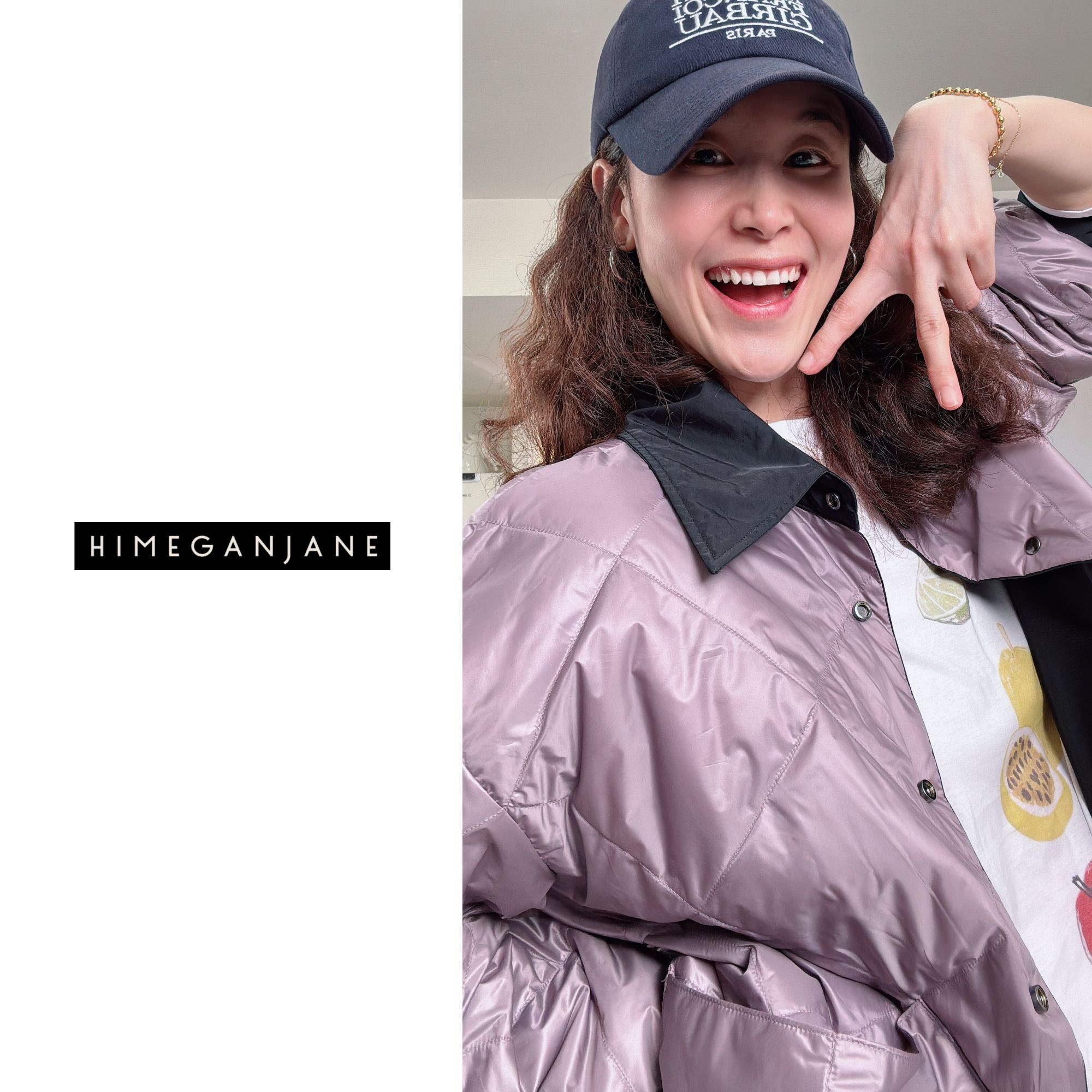 HIMEGANJANE 双面穿轻量鹅绒服 简约经典 衬衫款鹅绒外套25006