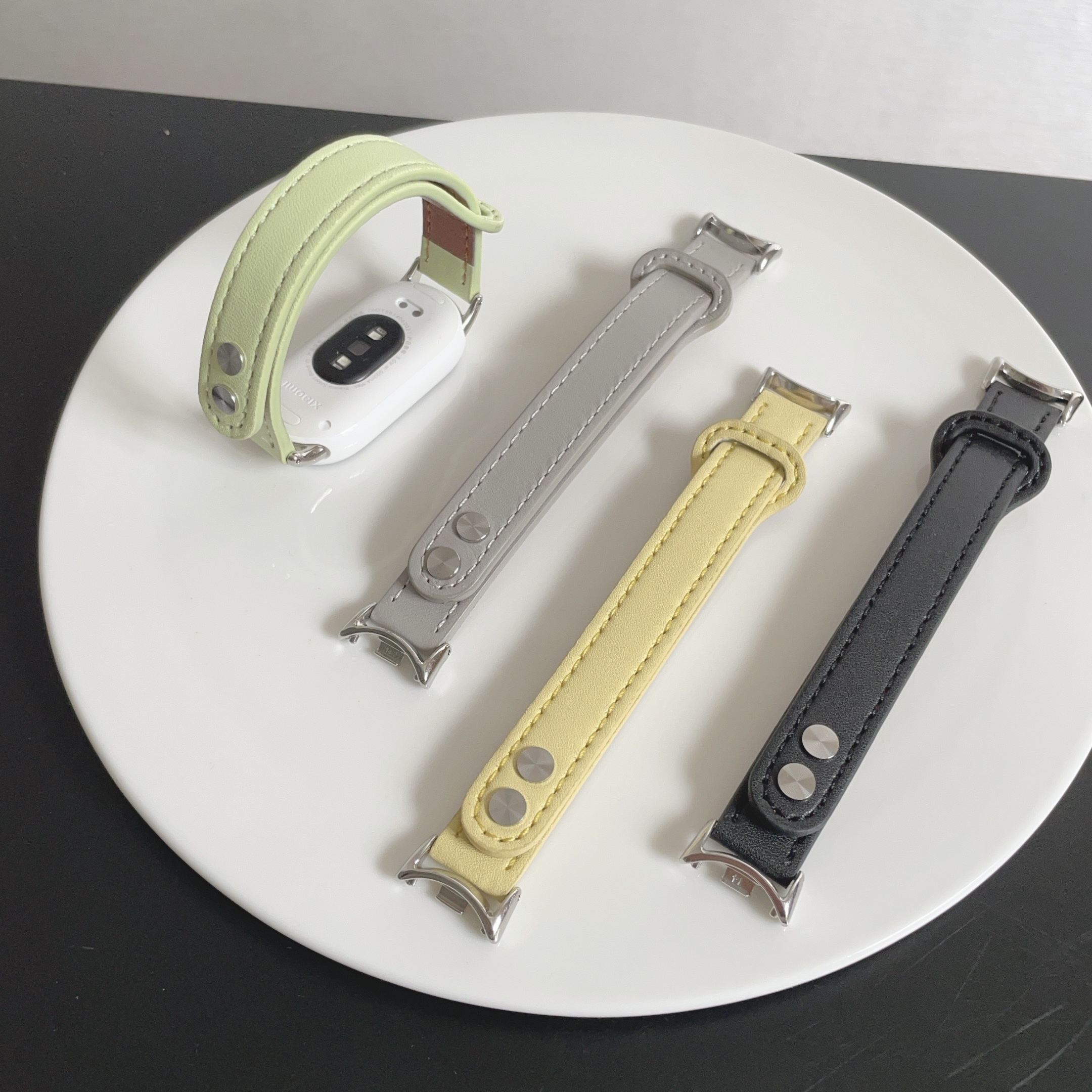 猫爪皮质适用小米手环10表带小米手环9/8代腕带时尚NFC男女生