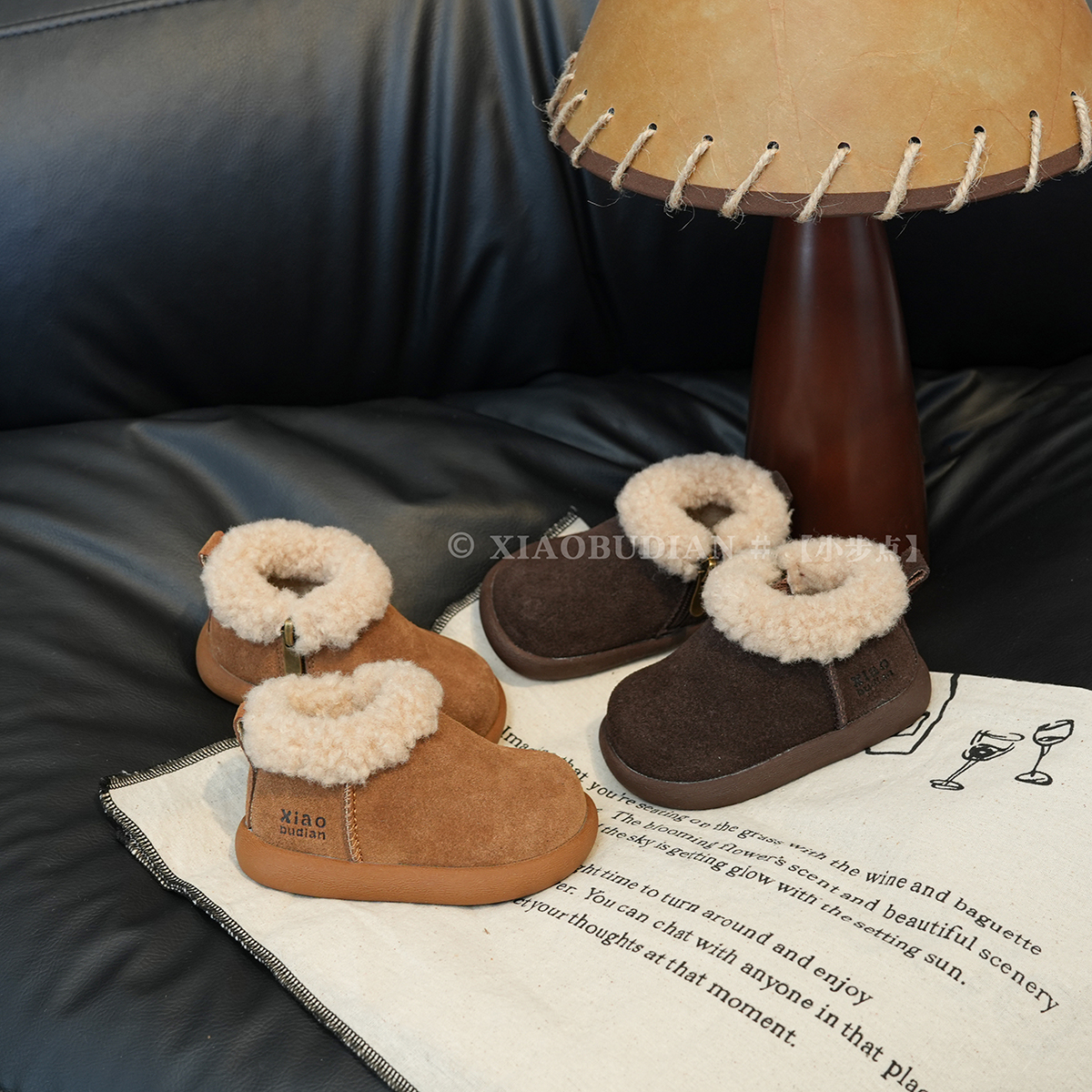 小步点婴儿软底雪地靴女童鞋子宝宝加绒鞋冬季儿童棉鞋男童学步鞋