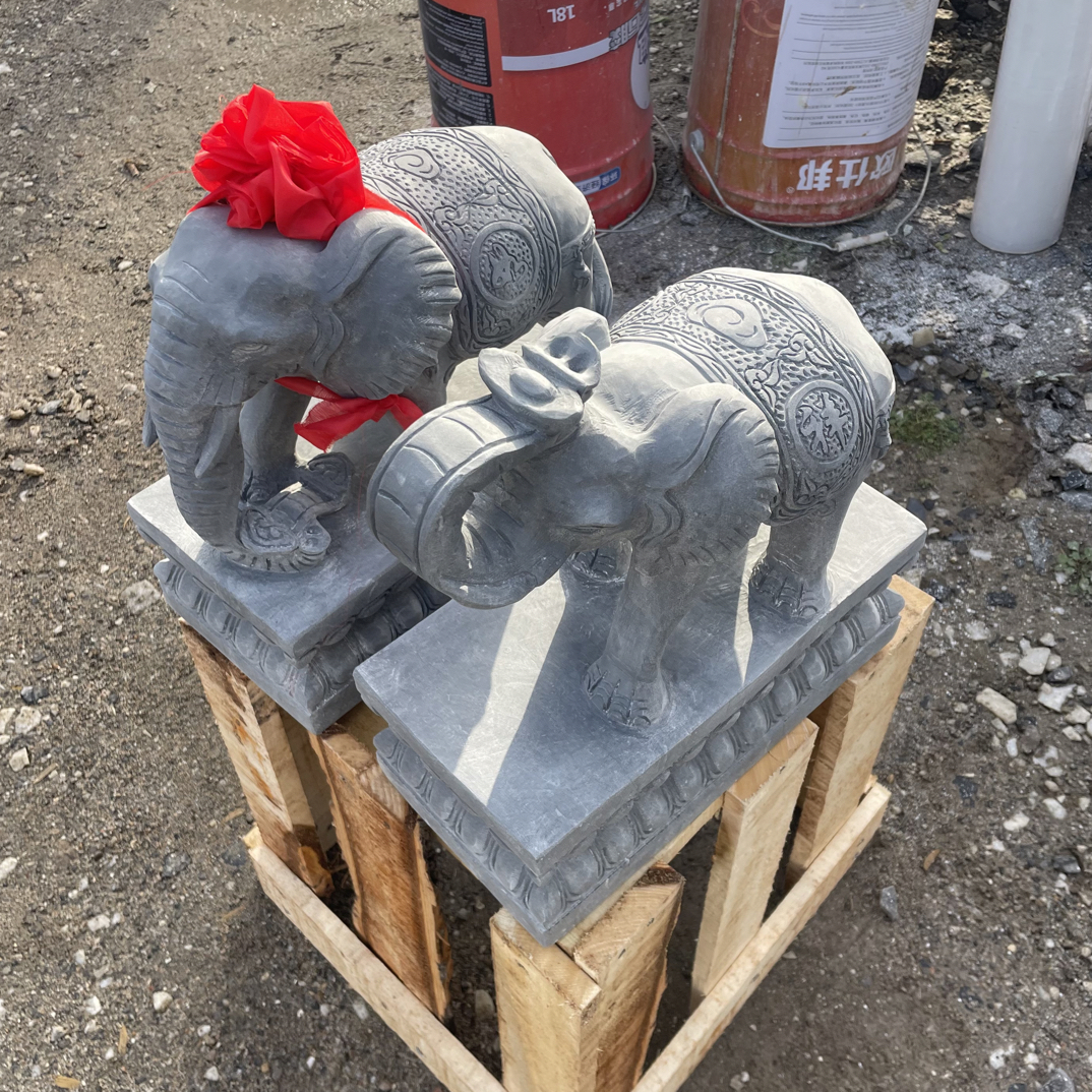 青石吉祥如意门口摆件庭院室内室外摆件