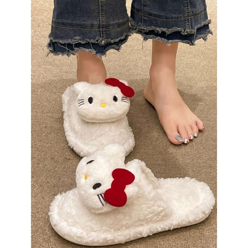 毛毛绒拖鞋女款冬季新款室内保暖家居时尚外穿棉拖鞋