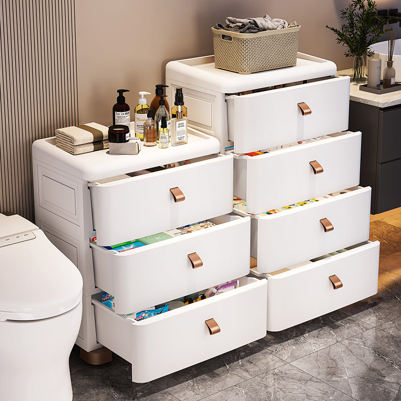 45/55/60/70卫生间杂物浴室置物架家用收纳柜夹缝抽屉式储物柜