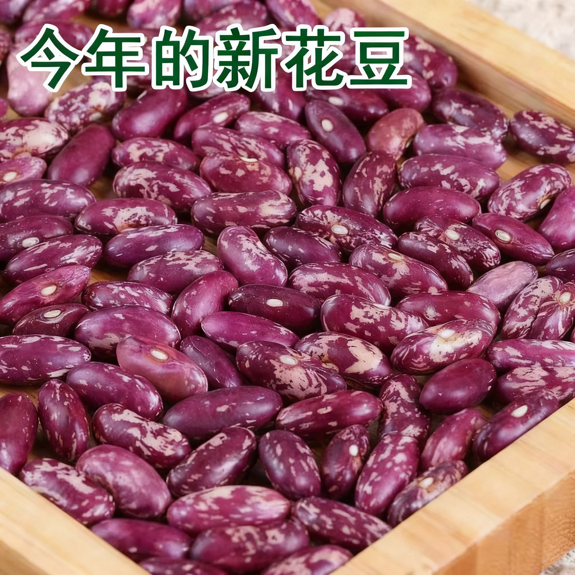 贵州酸菜豆米新花豆云豆 芸豆花豆子新四季豆四季豆紫花芸豆