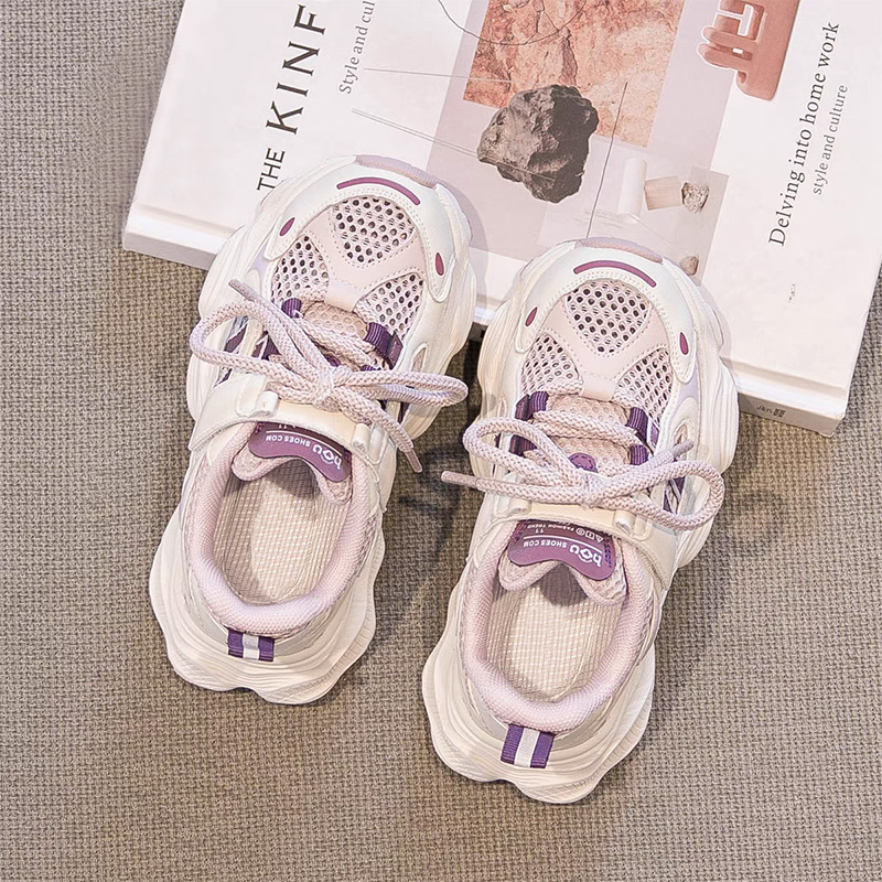 ABC儿童鞋运动鞋2025春秋新款女童单网老爹鞋网面透气春夏款大童