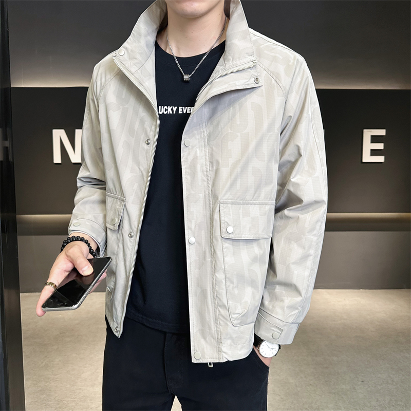 CATIA SELI潮牌简约休闲百搭夹克男士2025年秋季新款轻奢潮流外套