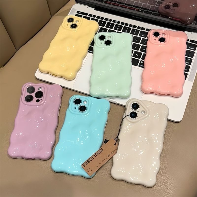 兰知春序芙云朵壳适用iphone16promax手机壳简约苹果15创意保护套