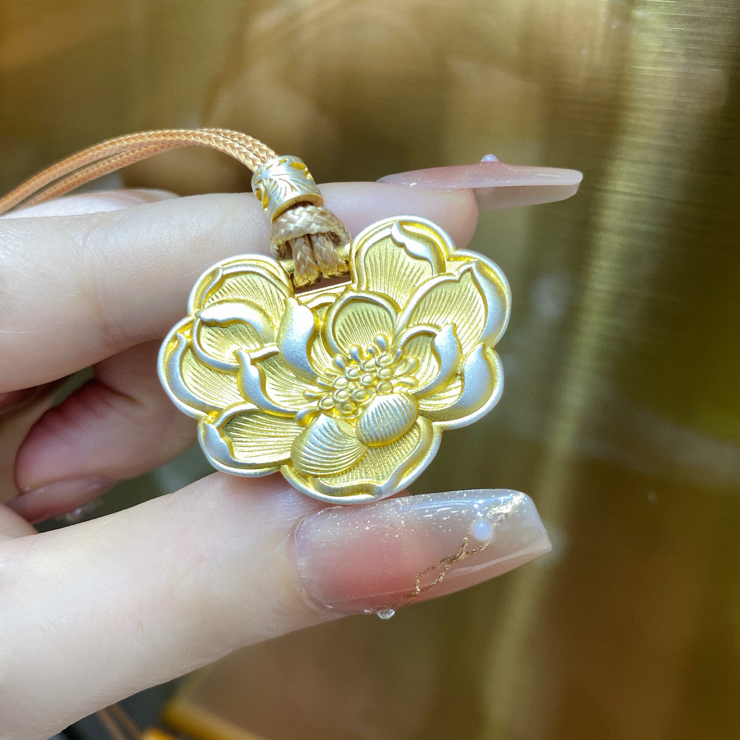 吊坠足银 足银999珐琅花朵吊坠银女百搭气质大方民族风银项链男坠