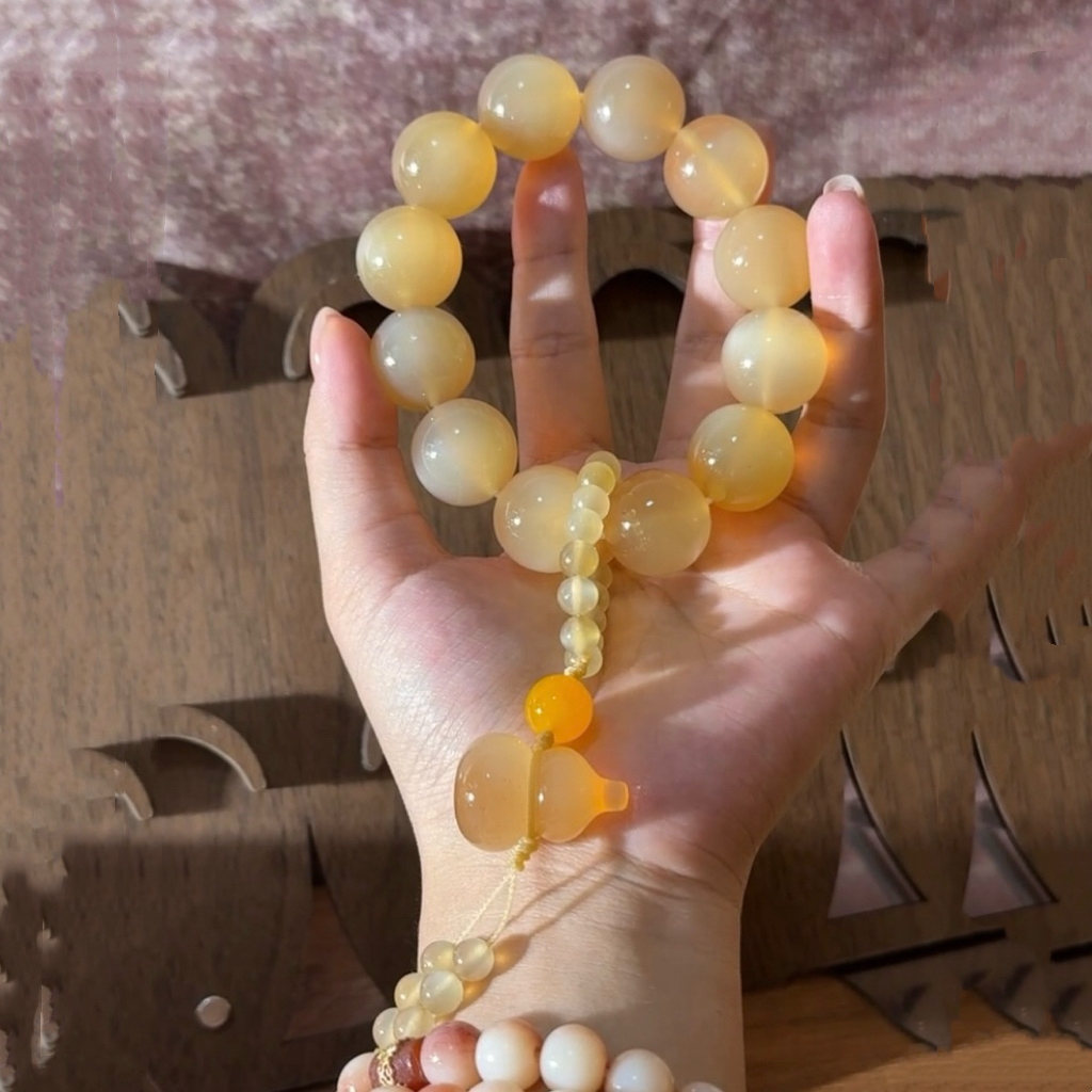 非金属珐琅手链 藏羊角手串/长链人工养殖