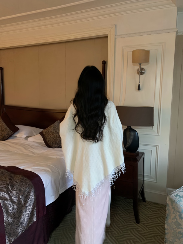 淮河以南披肩春秋旗袍外搭针织手工流苏复古国风纯色坎肩女