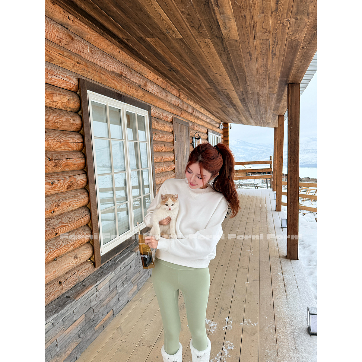 FORNI 轻舒胶囊卫衣 中性风重磅加厚棉设计感圆领宽松卫衣