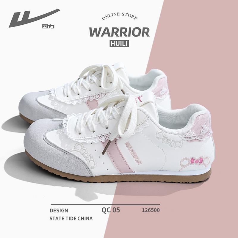 回力女鞋2025新款小白鞋女德训鞋可爱KT猫刺绣韩系百搭板鞋休闲鞋