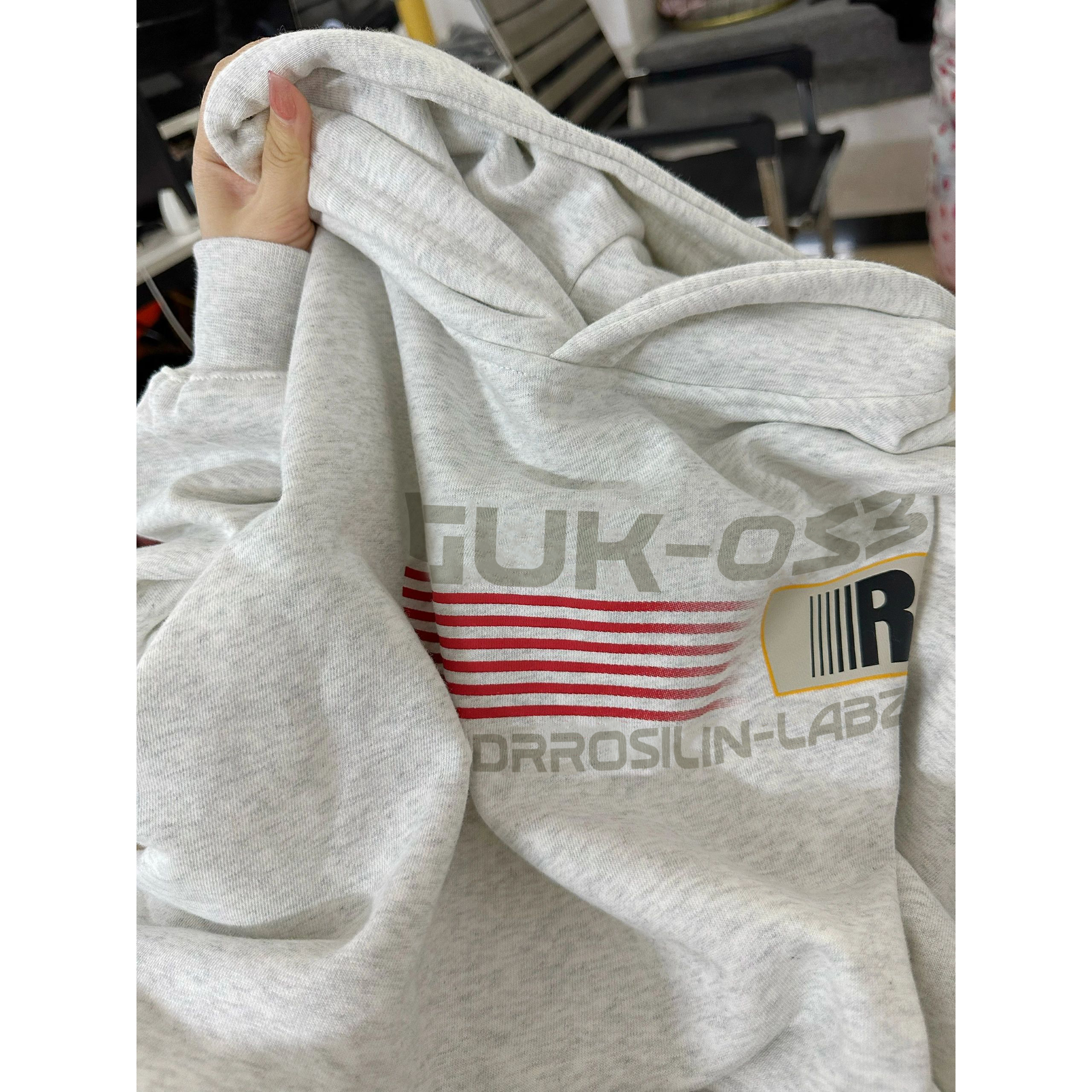 美式ins潮牌高级感字母印花连帽秋冬季男士卫衣加绒加厚保暖上衣