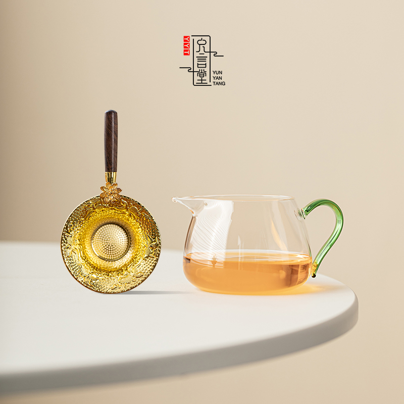 加厚耐热玻璃公道杯家用手工分茶器大容量透明茶海功夫茶具