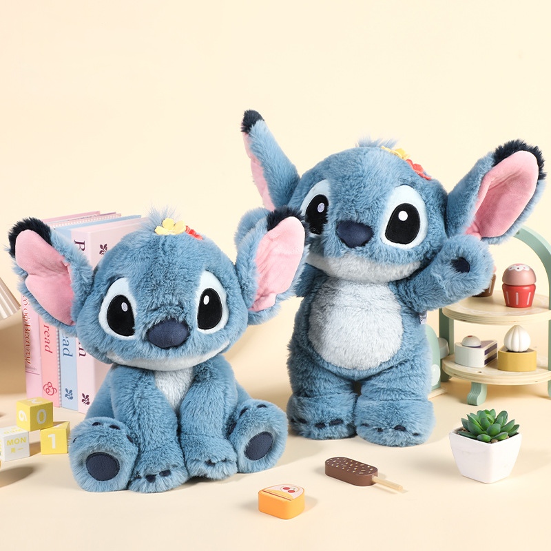 新款史迪仔毛绒玩偶坐款史迪奇系列公仔床上抱枕摆件情人节礼物