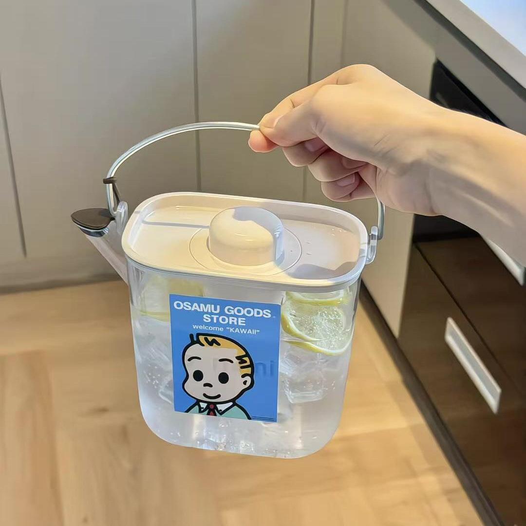 原田治冷水壶创意高颜值夏季家用大容量果汁饮料咖啡壶便携带手提