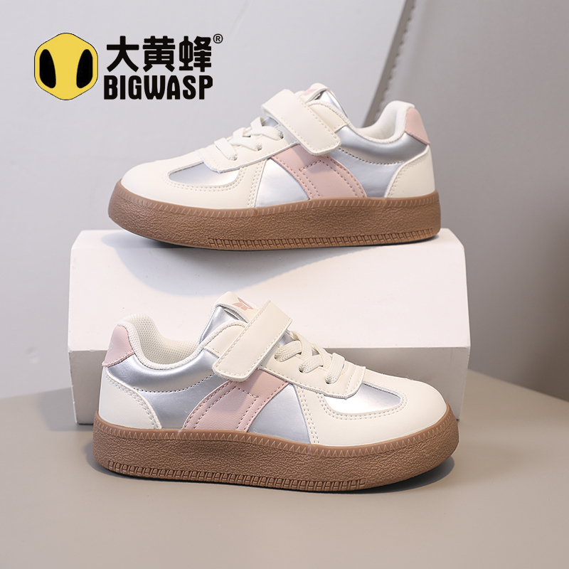 大黄蜂秋季女童鞋子2025新款女孩校园运动鞋百搭女童秋季鞋